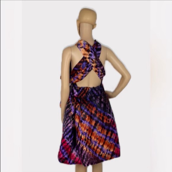 African Print Ankara Fabric Infinity Midi Dress - Picture 8 of 12